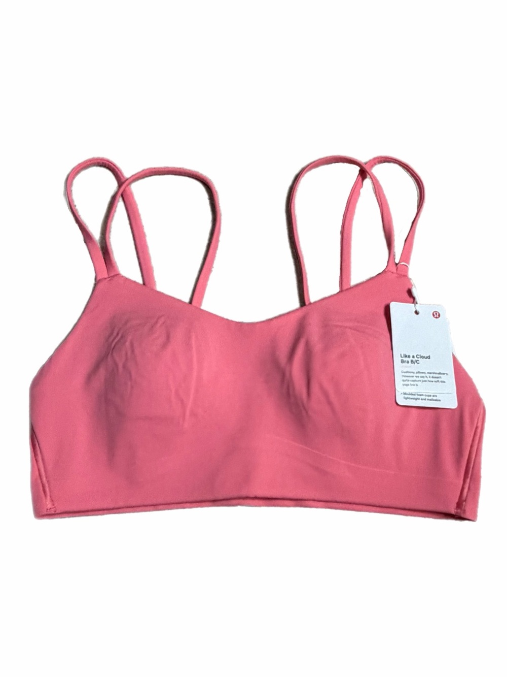 NWT Lululemon Like a Cloud Bra *Light Support, B/C Cup (Sakura Pink) Size 4